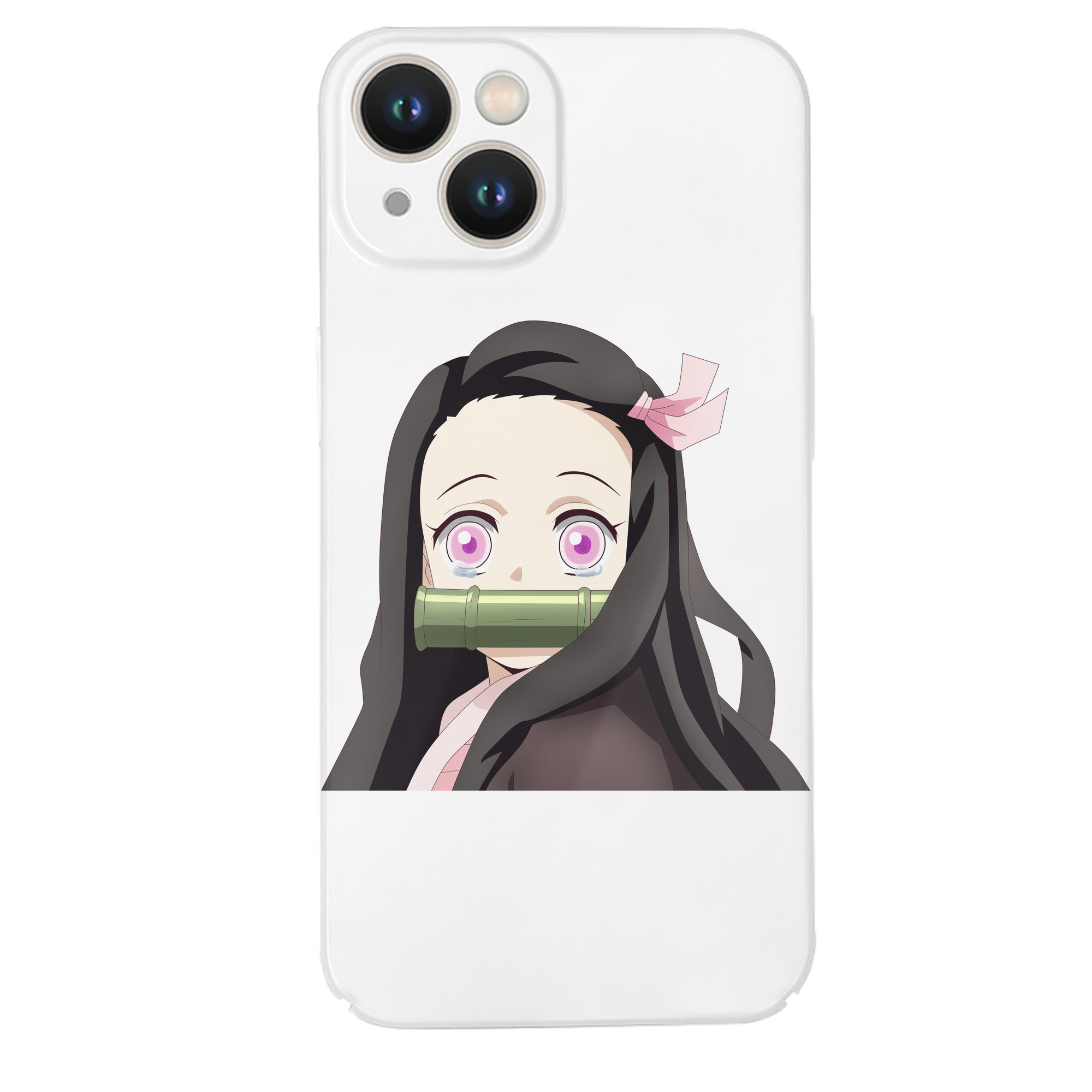 （画像用） 鬼滅の刃（きめつのやいば）竈門 禰󠄀豆子／かまど ねずこ Kamado Nezuko 【iPhone 14シリーズ対応】ハードケース